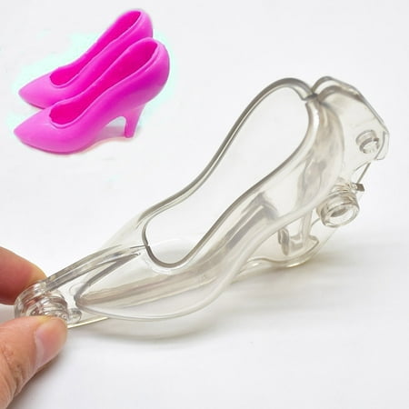 

3D Plastic High Heel Shoe Chocolate Mold DIY Handmade Cake Chocolate Making Decorating Mould Tool