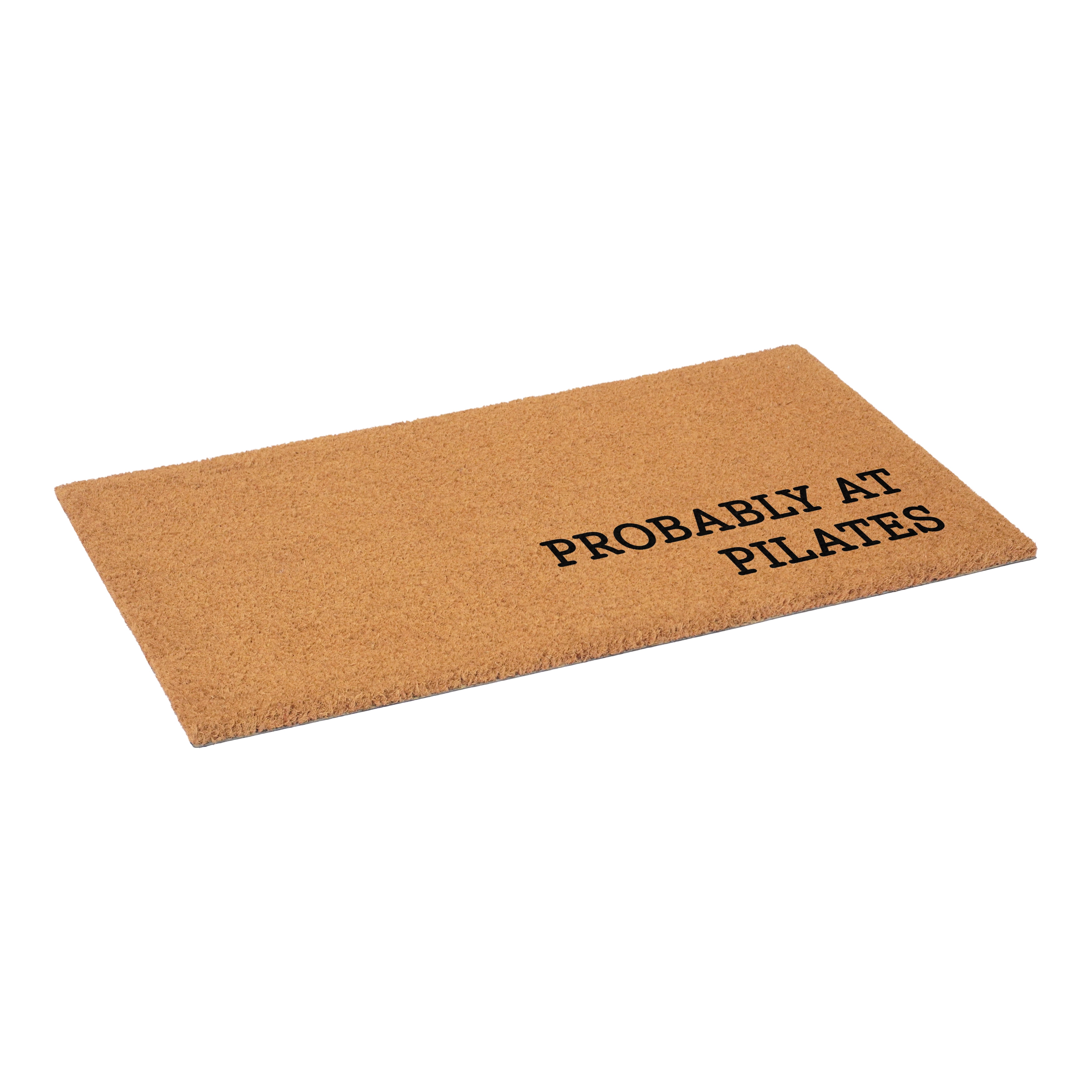 Probably at Pilates Non Slip Vinyl Backing, Front Door Mat, Entryway Door Mat, 17"x29"