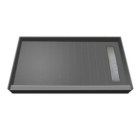 Tile Redi BaseN Bench Single Threshold Shower Base with Bench and Grate