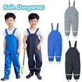 thumbnail image 4 of Toddler Rain Pants Mud Proof Rain Suspender Trousers Waterproof Rain Pants Toddler Rain Suit Size 5T, 4 of 4