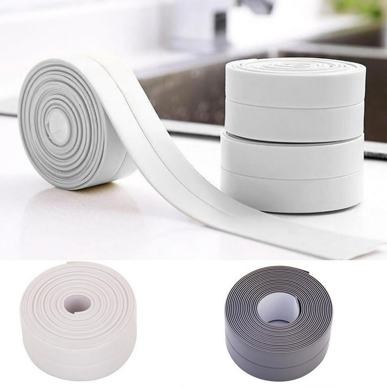 Kitchen Bathroom Shower Sink Bath Sealing Strip Tape White Self Adhesive  PVC