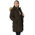 thumbnail image 5 of WenVen Women's Winter Coat Windproof Puffer Jacket Hooded Puffer Jacket Coffee S, 5 of 8