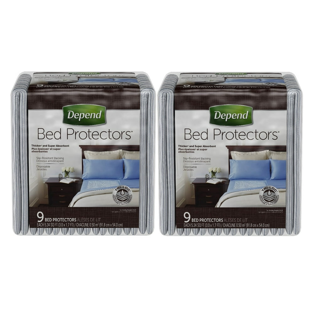 Depend Bed Protectors (2 Pack)