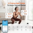 thumbnail image 3 of Nexus Smart Scale for Body Weight Bluetooth Digital Bathroom Fat and Muscle Composition Monitor Health Analyzer BMI Compatible iOS & Android Accurate to 0.1lb-White, 3 of 4
