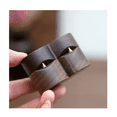 thumbnail image 4 of Caja Corazón De Madera Nogal Para Anillos De Boda Compromiso Café, 4 of 5
