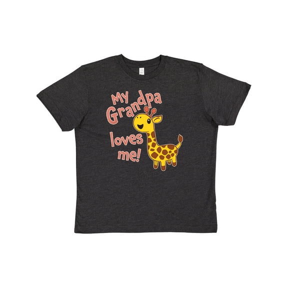 Inktastic My Grandpa Loves me- cute giraffe Youth T-Shirt