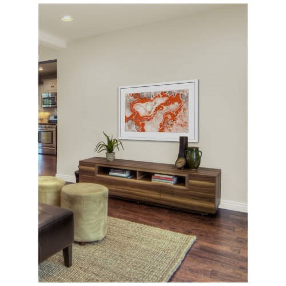 "Red Silica" Framed Painting Art Print, 24" x 1.5"