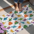 thumbnail image 4 of Colorful Dinosaur Assortment Pattern Door Rugs,Washable Non Slip Door Mats Indoor,Decorative Door Mats,Entry Mat Indoor for Entrance,Bedroom,Kitchen,Bathroom,20"x32", 4 of 6