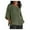 Army Green, variant on Linen Tops for Women Loose Fit 2024 3/4 Sleeve Crew Neck T Shirts Summer Solid Color Gauze Top Side Split Blouse Tunic Tops