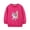 Gshirt3-Hot Pink, variant on xaweyi Girls Fall Winter Clothes Round Neck Sweatshirt Fashionable Cartoon Printed Long Sleeved Top,Sizes 1-2 Years