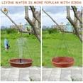 thumbnail image 2 of Outdoor Solar-Powered Plastic Hanging Bird Bath Fountain with Dynamic Water Flows, Lightweight Design, and Easy Maintenance$$Garden & Patio, 2 of 6