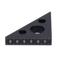 thumbnail image 4 of Cergrey 45 Degree Triangle Ruler Aluminum Alloy 15mm Thickness Measuring Tool For Woodworking,45 Degree Triangle Ruler, 4 of 8