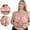 Pink PKL4, variant on Womans Bra Women’s Underwear Front Snaps Lace No Underwire Bras Solid Color Thin Brassiere Loose Casual Wear Coffee XXXXL