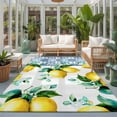 thumbnail image 2 of Area Rugs 2.7'x5', Summer Lemon Carpet Runner Indoor Outdoor Rugs Home Decor Aesthetic, Green Botanical Blue and White Porcelain Non Slip Mats Washable Accent Rug for Living Room Bedroom, 2 of 8