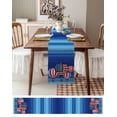 thumbnail image 6 of Hokiten Table Runners 108 Inches Long Dress Scarves, Independence Day Farmhouse Coffee/Dining/Kitchen Table Runner for Living Room, Hot Air Balloon Patriotic Star 13x108 Inch, 6 of 7