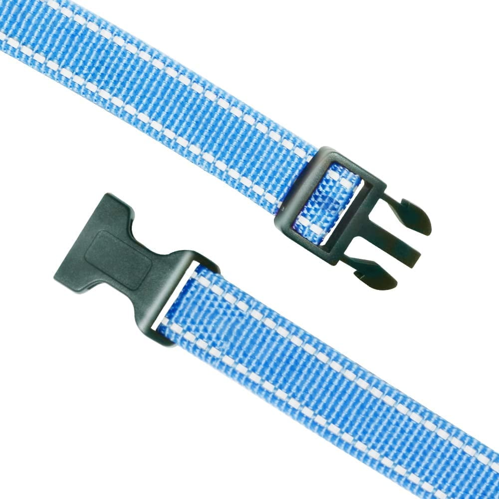 Paipaitek Shock Collar Replacement Strap, Reflective Adjustable Dog Replacement Collars Fits Most of Pet Fence and Bark Collars Receivers - Durable & Adjustable -2 Pack