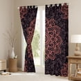 thumbnail image 3 of Manfei Boys Girls Hippie Mandala Curtains Pack of 2 (42x84 Each),Bohemian Theme Curtains Blackout,Chic Floral Flowers Bedroom Curtains,Super Cozy Room Decor, 3 of 6