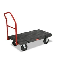 Rubbermaid Commercial Platform Truck, 2000-lb Cap, 24w x 48d x 7h, Black by RUBBERMAID COMMERCIAL PROD.