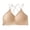 Beige, variant on KIHOUT Bras For Women Plus Size Women's Embroidered Glossy Comfortable Breathable Bra Underwear No Rims Set Discount