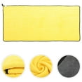 thumbnail image 1 of OULII Microfiber Dog Towel Yellow Pet Bath Towel for Drying Dogs Quick Absorbent and Soft, 1 of 7