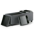 thumbnail image 3 of WyndenHall Franklin Extra Large Rectangular Storage Ottoman with 3 Serving Trays, 3 of 7