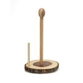 thumbnail image 2 of Lipper International 1039 Acacia Standing Towel Holder with Slab Bark Base & Post, 2 of 5