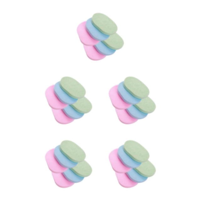 Seitruly 6 unids/set esponja desmaquillante -adecuada para todo tipo de piel esponja desmaquilladora fácil de espesar Type2 NO2