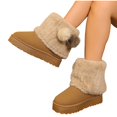 thumbnail image 2 of Miqool Women's Faux Fur Snow Boots Thick Sole Warm Comfortable Slip-On Winter Boots Cozy Indoor Outdoor Casual Short Shoes, 2 of 9