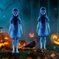 thumbnail image 4 of QualitChoice Scary Girl Ghosts Plug In With Ground Stake Twin Yard Signs Height 40cm For Courtyard Suitable For Courtyard Decoration 1pcs, 4 of 6