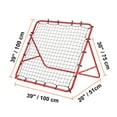thumbnail image 5 of VEVOR Soccer Rebounder Rebound Net, Kick-Back 39"x39", Portable Football Training Gifts, Fully Adjustable Angles Goal Net, Aids & Equipment for Kids Teens & All Ages, Easy Set Up & Perfect Storage, 5 of 9