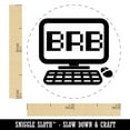 thumbnail image 2 of BRB Be Right Back Computer Self-Inking Rubber Stamp Ink Stamper - Black Ink - Mini 1/2 Inch, 2 of 7