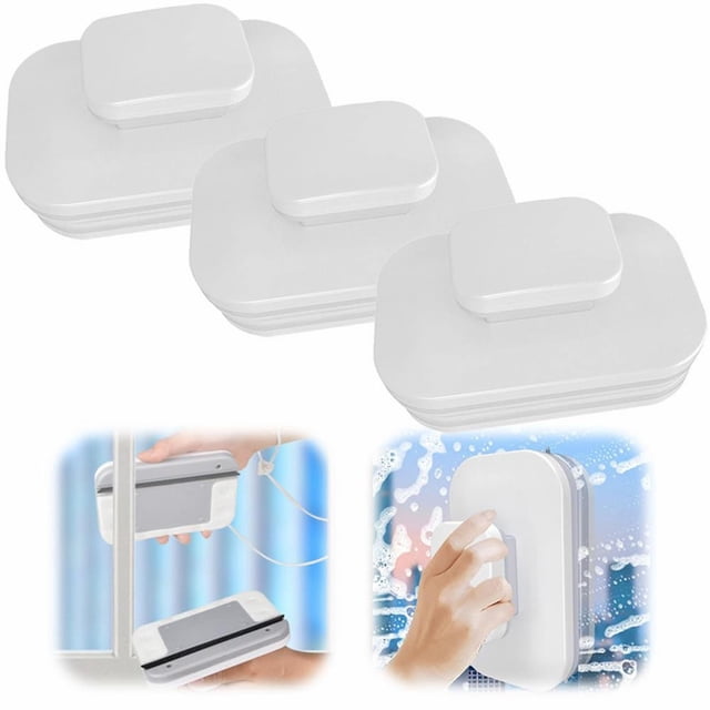 Huayishang Cleaning Brush 1/2/3pcs Double Window Cleaner Glass Wiper Upgrade High Window Window Glass Cleaner Adjustable Double Window Wiper Cleaning Tools Car Windshield Cleaner