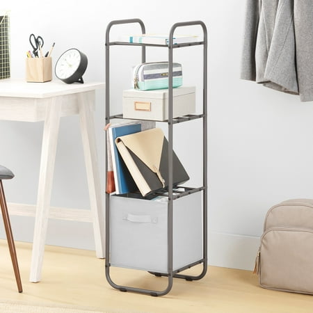 Whitmor 4-Tier Vertical Shelf Organizer - Black