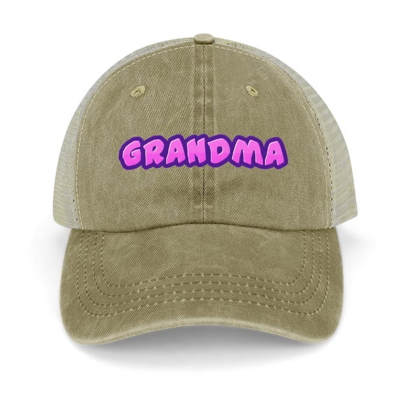 Grandma Khaki Baseball Cap for Men Women, Adjustable Snapback Hats Trucker Hat
