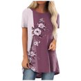 thumbnail image 1 of Birdeem Womens Summer Casual Comfortable Print Sexy Pattern Round Neck Short Sleeve, 1 of 5