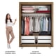 thumbnail image 4 of Ropero Closet Madesa Dallas Plus 2 Puertas Corredizas con Espejo 4 Cajones y Pies MM, 4 of 5