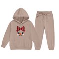 thumbnail image 5 of ersvoioy Hoodies for Girls Print Set Long Sleeve Hooded Top with Jogger Pants Fleece Lined 2 Piece Outfit Size 2-13 Years, 5 of 5