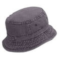thumbnail image 4 of Winter Wreath Embroidered Pigment Dyed Bucket Hat - Charcoal OSFM, 4 of 5