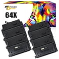thumbnail image 1 of Toner Bank 6-Pack Compatible Toner Replacement for HP 64X CC364X LaserJet P4015n P4015x P4515n P4515x Laser Printer Ink Black, 1 of 5