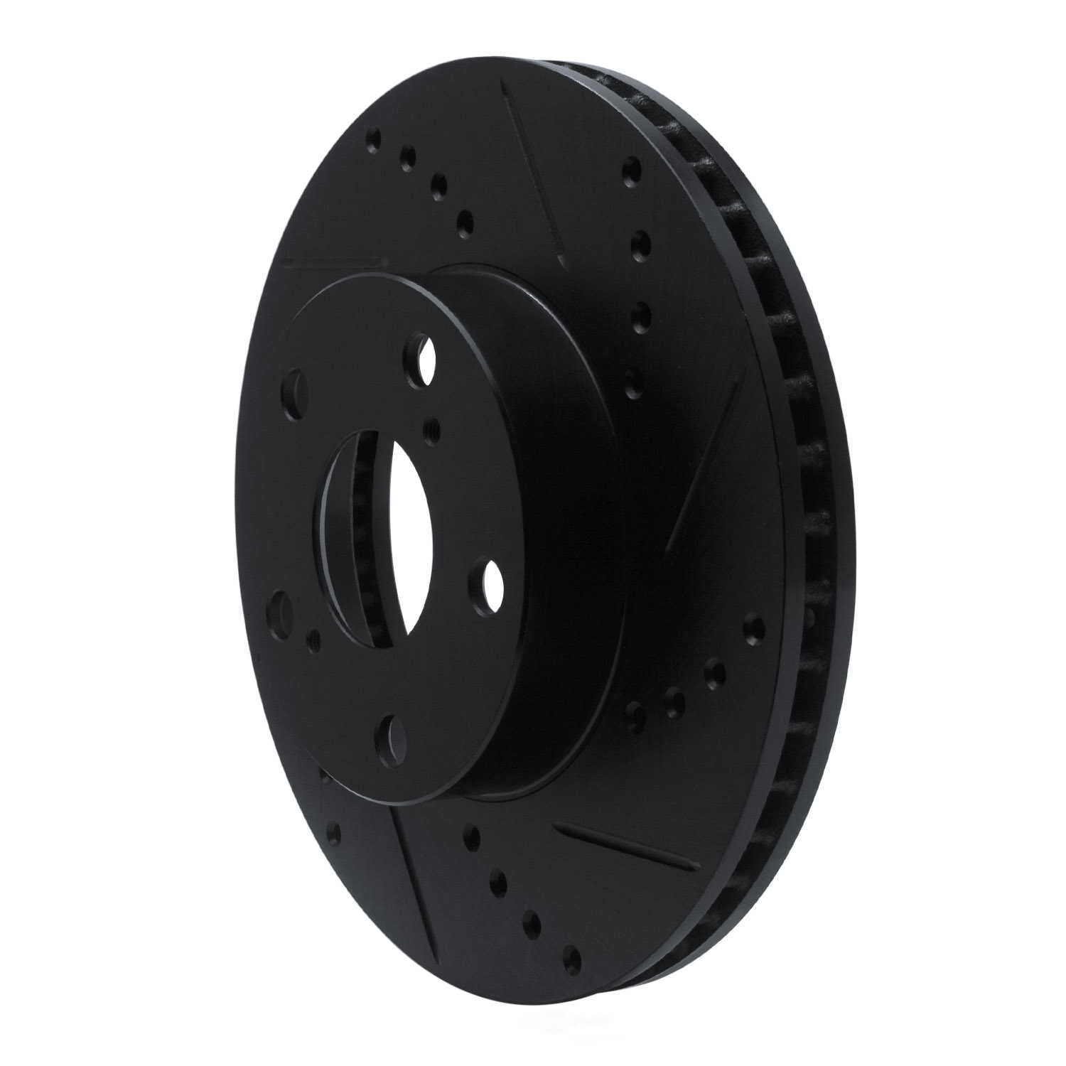 Dynamic Friction Company 633-76133R DFC Brake Rotor - Drilled And Slotted - Black