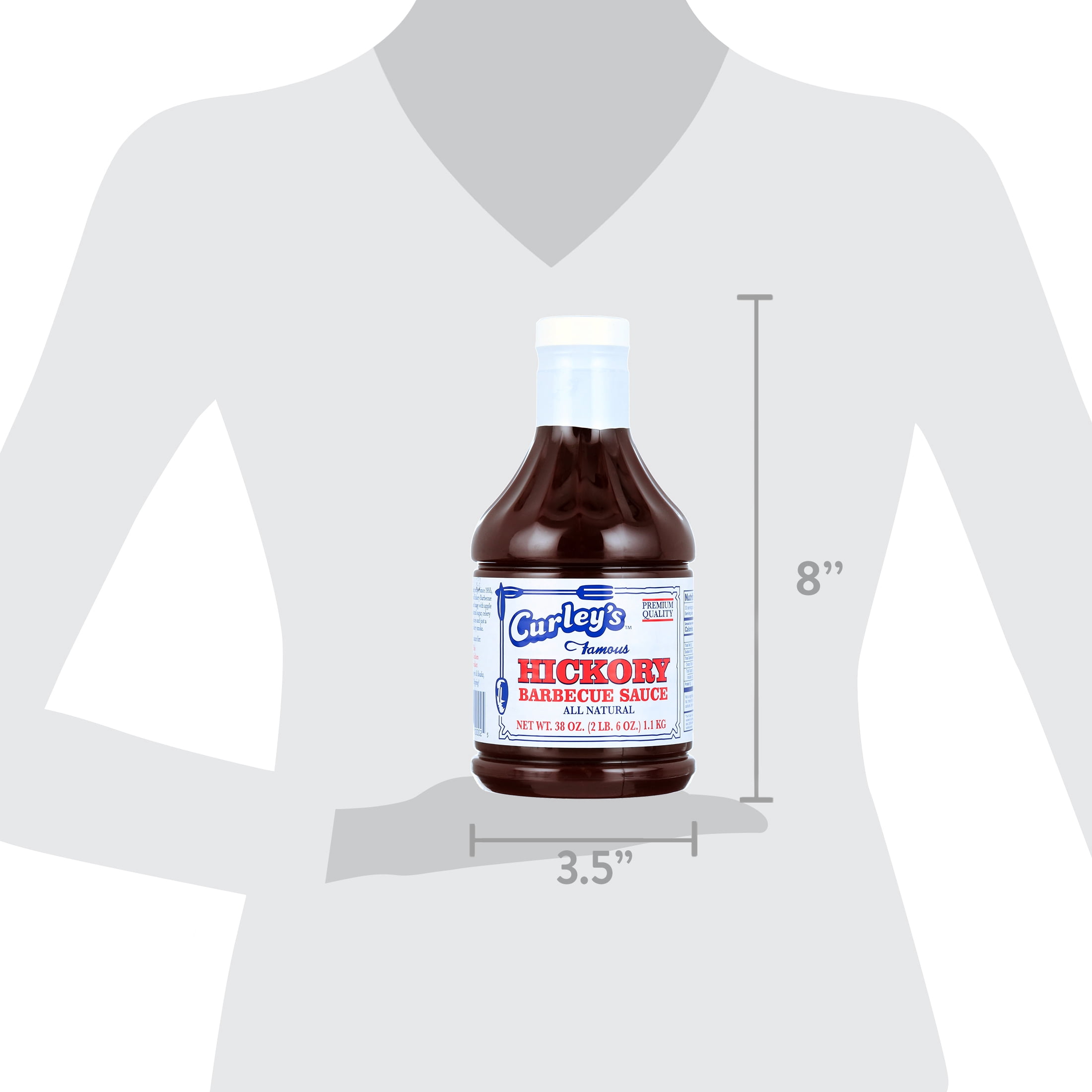 Curley's Famous Original Hickory All Natural Barbecue Sauce 38 oz