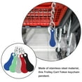 thumbnail image 3 of 5Pcs Shopping Trolley Token Key Ring Colored Trolley Token Coin Keyring Supermarket Shopping Cart Token, 3 of 8