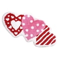 thumbnail image 2 of NANDIYNZHI Valentine’s Day Heart Rug, Fluffy Microfiber Bath Mat, Non-Slip Absorbent Heart Shape Area Rug for Bathroom Bedroom Entryway, Cute Romantic Decor for Couples, Wedding, 26'' x 15', 2 of 4