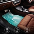 thumbnail image 4 of Cauagu Teal Turquoise 1 Pattern Car Floor Mat Set of 4,Car Carpet Mats Car Mats with Anti-Slip Backing & Driver Heel Pad Universal Fit for Cars/Trucks/SUV/Vans, 4 of 6