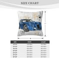 thumbnail image 4 of ZICANCN Retro Luxury Sports CarPattern Throw Pillow Covers, Bed Couch Sofa Knit Decorative Pillow Covers for Living Room Farmhouse, 24"x24", 4 of 8