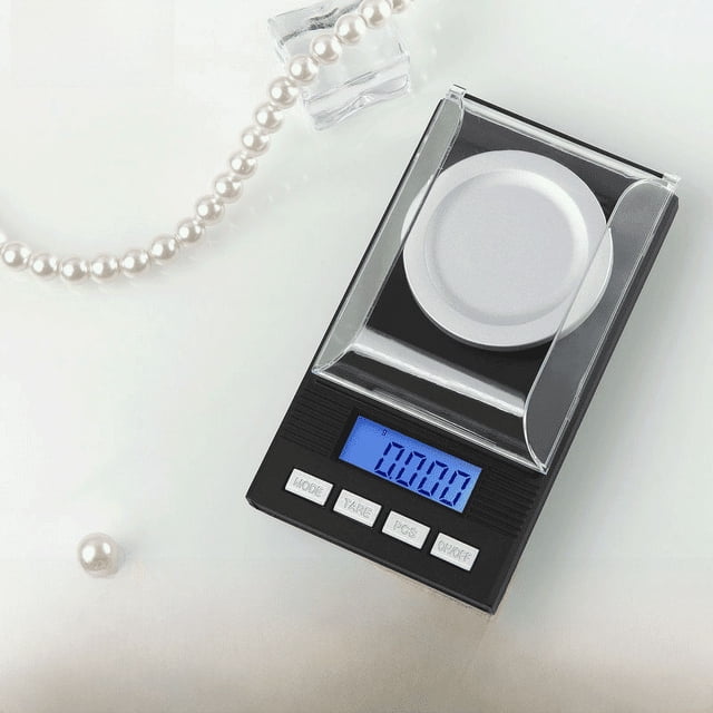 Mini báscula de joyería de 0,001 g, balanza de miligramos de alta precisión para pesar quilates, báscula microelectrónica para medicamentos de uso doméstico, lápiz labial, polvo