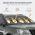 thumbnail image 4 of Daiia Bee Gnome With Sunflower 2PCS Car Windshield Sun Shade, Foldable Sun Shield for Car Front Window, Auto Sun Blocker Visor Protector Universal for Truck SUV Pickup-Small, 4 of 7