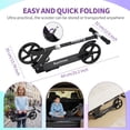 thumbnail image 4 of Trottinette Pliable pour Enfants, Ados et Adultes – Guidon Réglable à 3 Niveaux, Roues Durables de 8 Pouces, Plateau Antidérapant, Conception Légère et Pliable, Capacité jusqu'à 109 kg, 4 of 8
