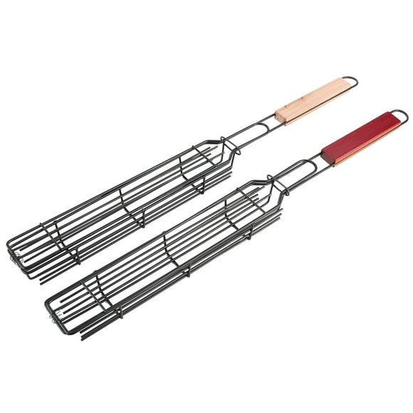 Cesta portátil para asar salchichas y perritos calientes Sincero Juego de 2 de acero inoxidable