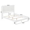 thumbnail image 4 of Madison Queen Base de Lit en Bois Massif, Blanc, 4 of 5